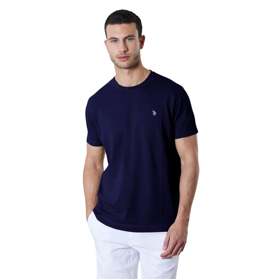 T-shirt a maniche corte in cotone supima premium quality con logo da uomo U.S. Polo Assn | US41154014179